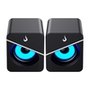 Caixa de Som Gamer Rise Mode Mad Sound 01, 6W, Led Azul, Conexão USB e P2, Preto - RM-SPMA-01-BB