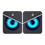 Caixa de Som Gamer Rise Mode Mad Sound 01, 6W, Led Azul, Conexão USB e P2, Preto - RM-SPMA-01-BB