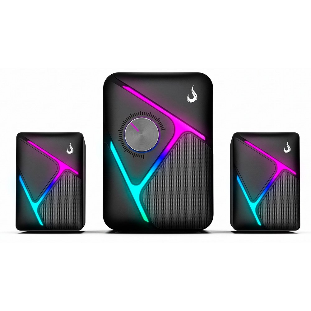 Caixa de Som Gamer 2.1 ( Balão.info) Nebula Sound 01, 11W, RGB, Com Subwoofer, USB e P2, Preto - RM-SPNE-01-RGB - foto 2