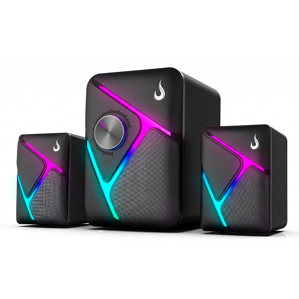 Caixa de Som Gamer 2.1 Rise Mode Nebula Sound 01, 11W, RGB, Com Subwoofer, USB e P2, Preto - RM-SPNE-01-RGB - view 3
