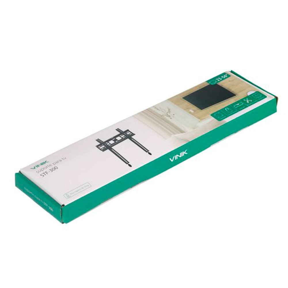 Imagem 3 de 5 do produto Suporte Fixo de Parede Vinik, para TVs de 23" a 56", com Inclinação, Preto - STF-150
