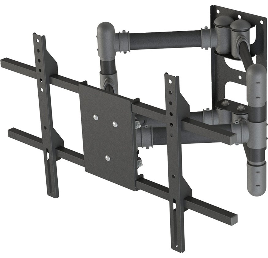 Suporte de Parede Triarticulado Multivisão, para TVs de 40 a 100, com Inclinação, Preto - stpa100-pr