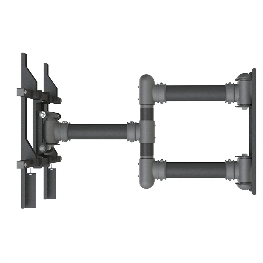 "Suporte de Parede Triarticulado Multivisão, para TVs de 40"" a 100"", com Inclinação, Preto - ( Balão.info" - foto 3