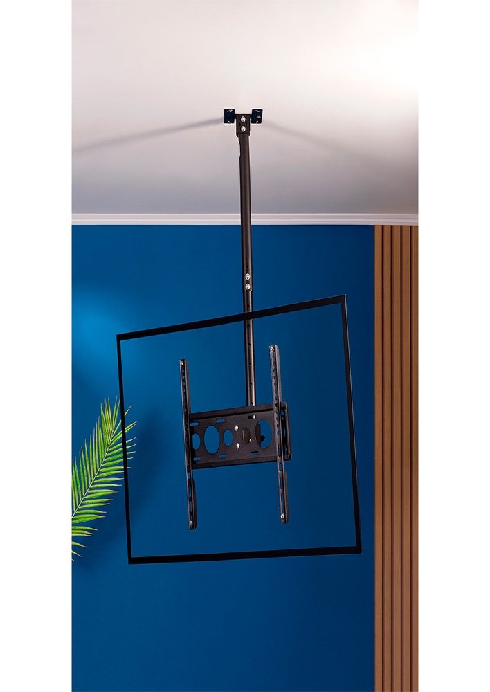 Imagem 3 de 10 do produto Suporte de Teto Multivisão, para TVs de 26" a 70", com Giro e Inclinação, Preto - sky-2670-pr