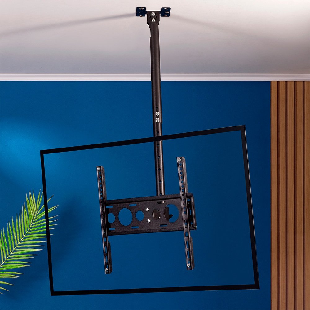Imagem 8 de 10 do produto Suporte de Teto Multivisão, para TVs de 26" a 70", com Giro e Inclinação, Preto - sky-2670-pr