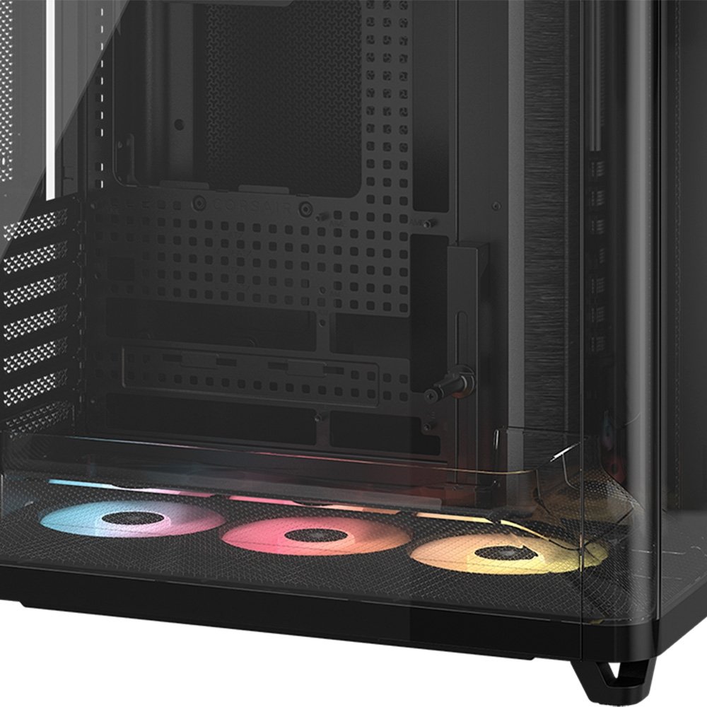 Gabinete Gamer Corsair AIR 5400, Mid-Tower, com 3 Fans RS-R ARGB, Lateral em Vidro, Preto - CC-9011318-WW - view 9