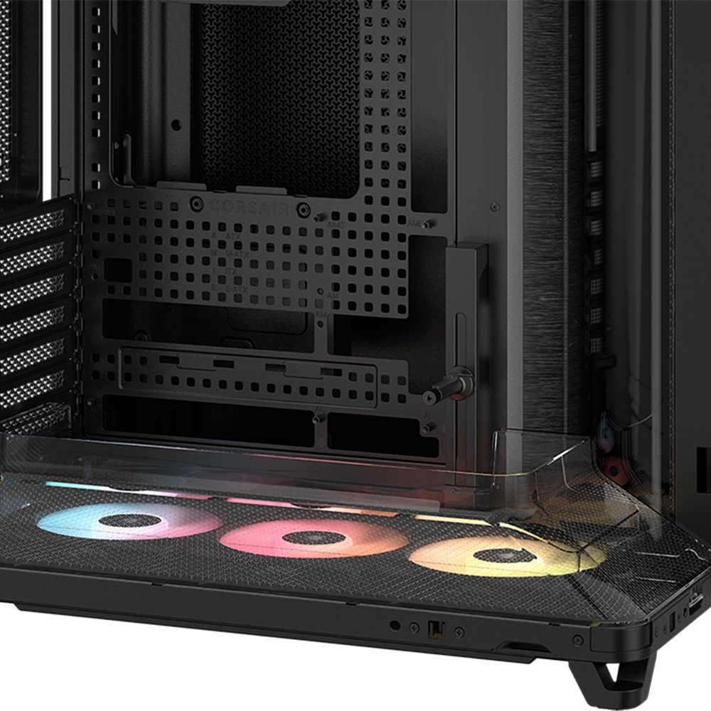 Gabinete Gamer Corsair AIR 5400, Mid-Tower, com 3 Fans RS-R ARGB, Lateral em Vidro, Preto - CC-9011318-WW - view 10