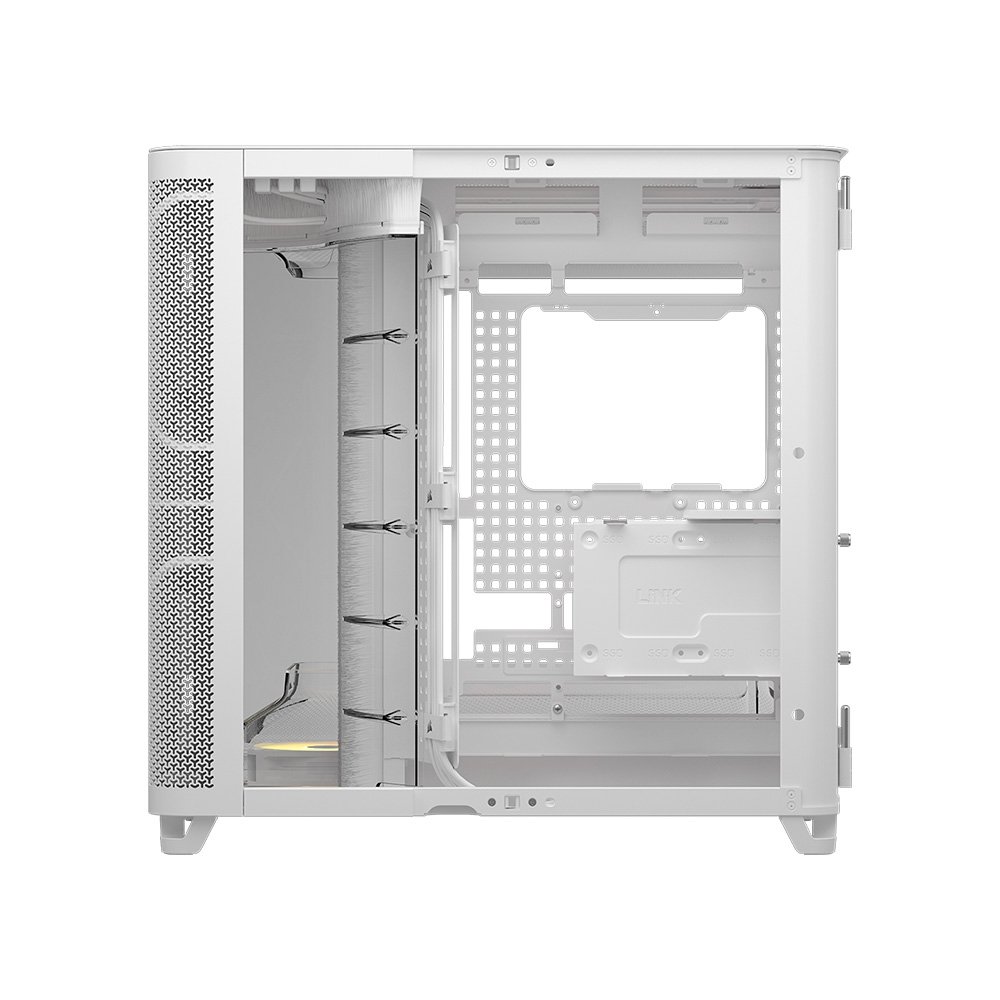 Gabinete Gamer ( Balão.info) AIR 5400, Mid-Tower, E-ATX, RS-R ARGB, 3x Fans, Lateral e Frontal em Vidro Temperado, Branco - CC-( Balão.info)-WW - view 5