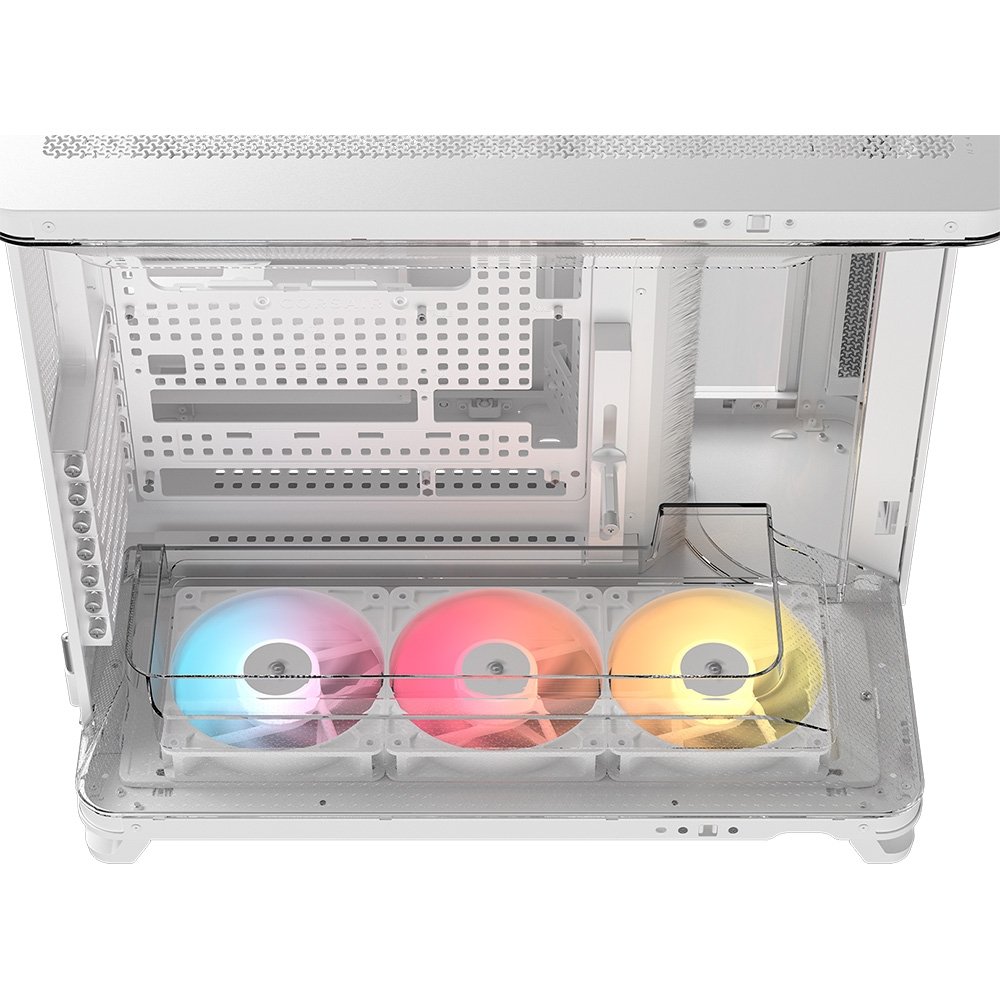 Gabinete Gamer ( Balão.info) AIR 5400, Mid-Tower, E-ATX, RS-R ARGB, 3x Fans, Lateral e Frontal em Vidro Temperado, Branco - CC-( Balão.info)-WW - view 10