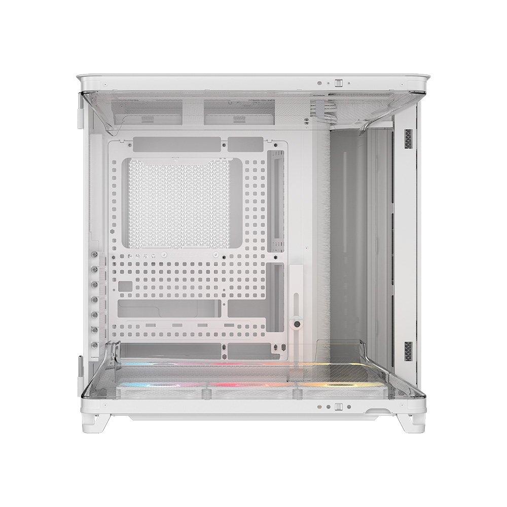 Gabinete Gamer ( Balão.info) AIR 5400, Mid-Tower, E-ATX, RS-R ARGB, 3x Fans, Lateral e Frontal em Vidro Temperado, Branco - CC-( Balão.info)-WW - view 3