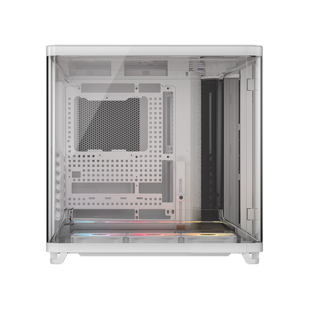 Gabinete Gamer ( Balão.info) AIR 5400, Mid-Tower, E-ATX, RS-R ARGB, 3x Fans, Lateral e Frontal em Vidro Temperado, Branco - CC-( Balão.info)-WW - view 2