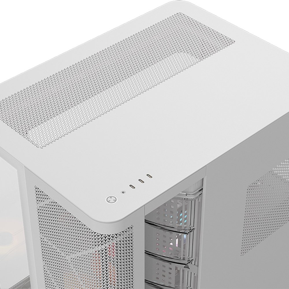Imagem 12 de 12 do produto Gabinete Gamer Corsair AIR 5400, Mid-Tower, E-ATX, RS-R ARGB, 3x Fans, Lateral e Frontal em Vidro Temperado, Branco - CC-9011319-WW