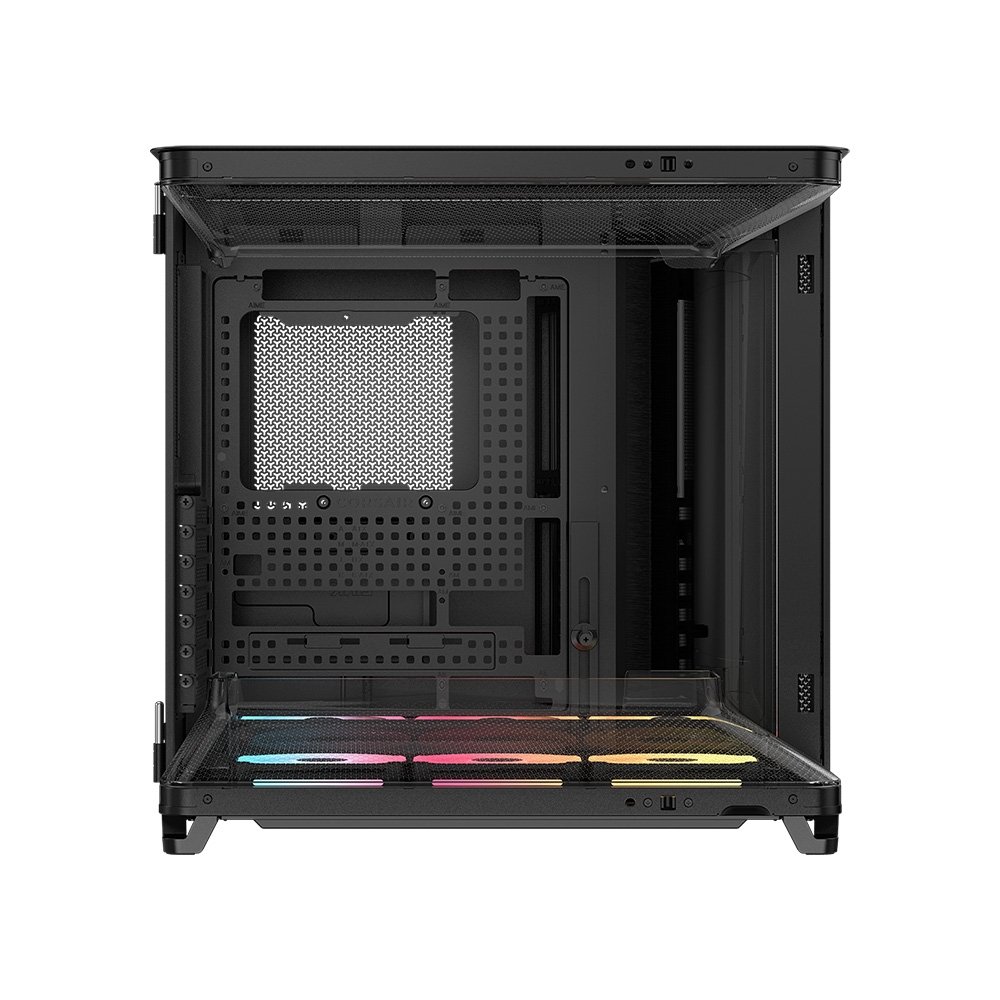 Gabinete Gamer ( Balão.info) AIR 5400, Mid-Tower, com 3 Fans LX-R ( Balão.info) LINK, Lateral em Vidro, Preto - CC-( Balão.info)-WW - view 3