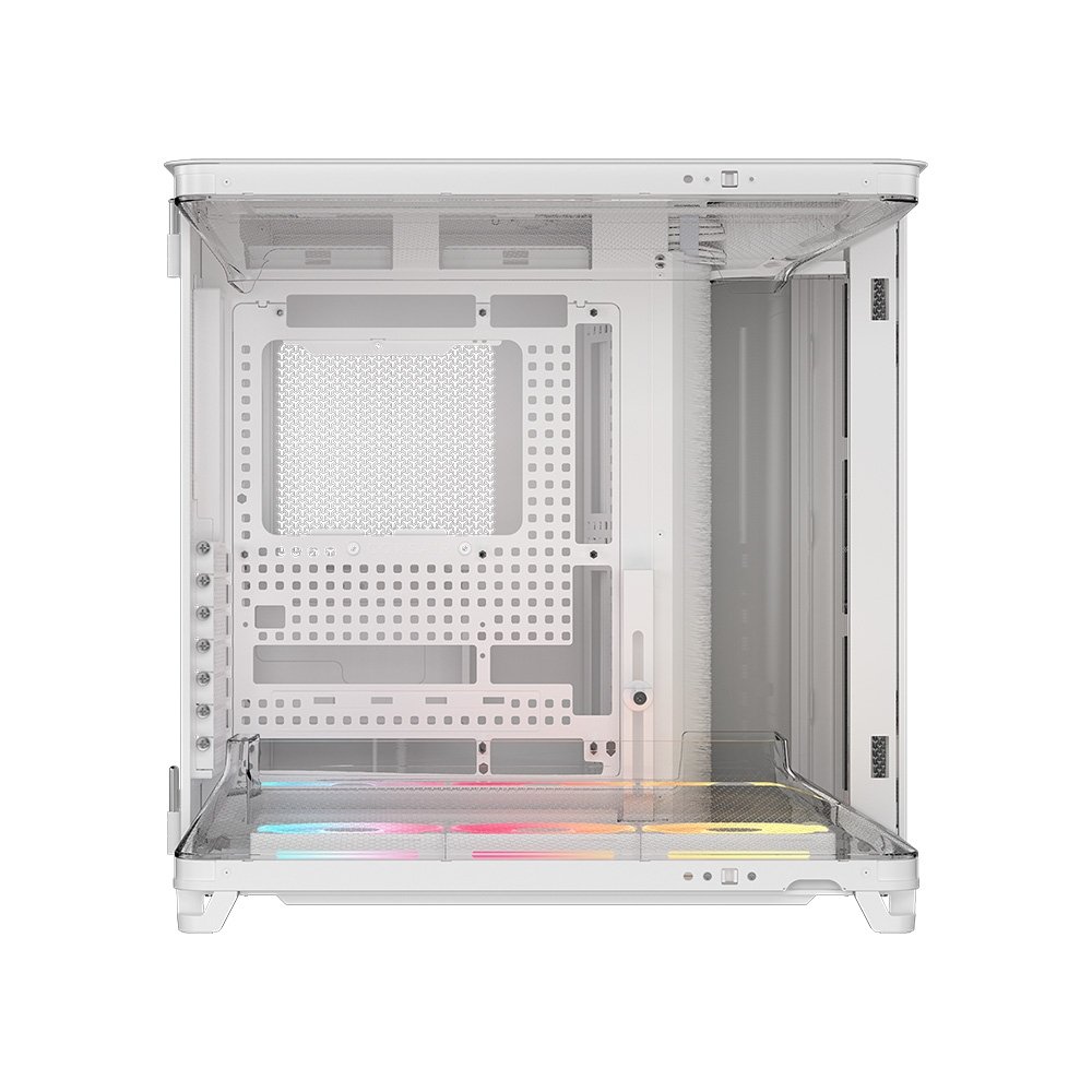Gabinete Gamer ( Balão.info) AIR 5400, Mid-Tower, E-ATX, LX-R ( Balão.info) LINK, 3x Fans, Lateral e Frontal em Vidro Temperado, Branco - CC-( Balão.info)-WW - view 3