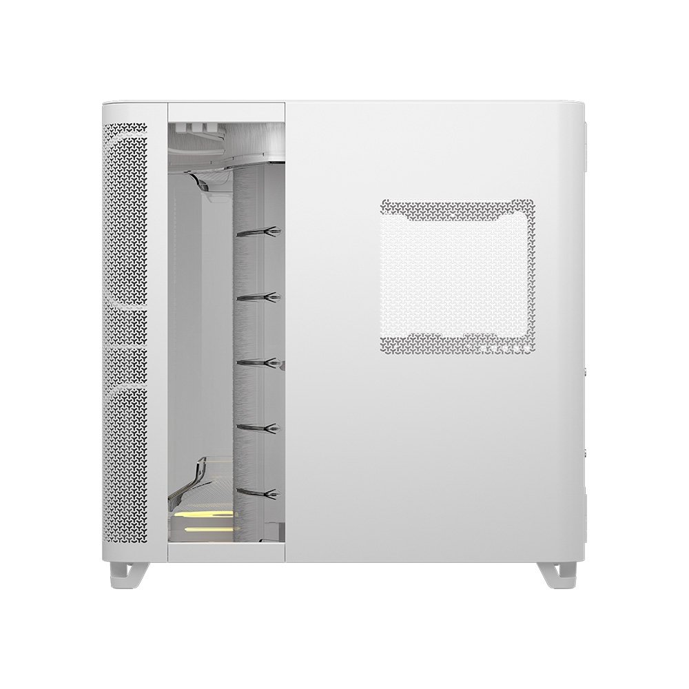 Gabinete Gamer ( Balão.info) AIR 5400, Mid-Tower, E-ATX, LX-R ( Balão.info) LINK, 3x Fans, Lateral e Frontal em Vidro Temperado, Branco - CC-( Balão.info)-WW - view 4