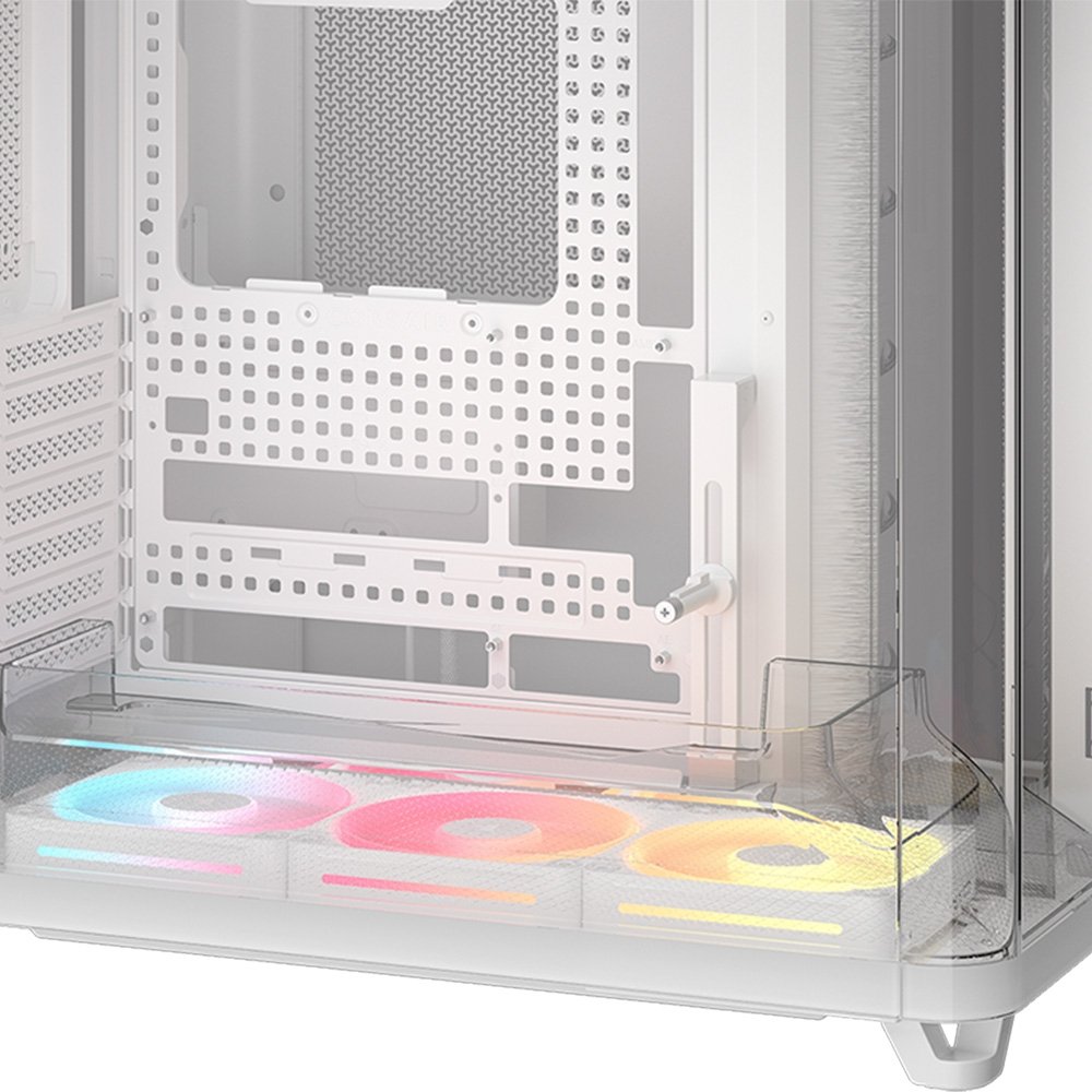 Gabinete Gamer ( Balão.info) AIR 5400, Mid-Tower, E-ATX, LX-R ( Balão.info) LINK, 3x Fans, Lateral e Frontal em Vidro Temperado, Branco - CC-( Balão.info)-WW - view 8