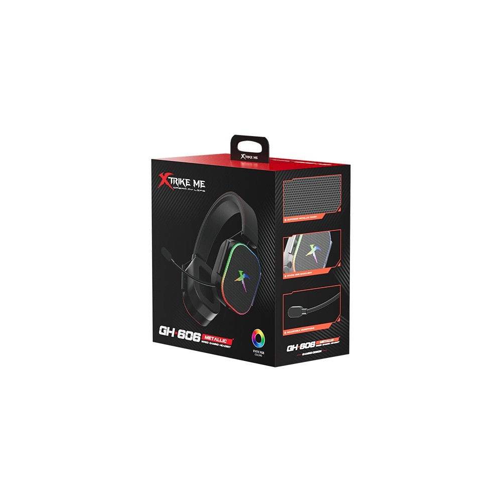 Headset Gamer Xtrike GH-606, Drivers 50mm, Conexão USB, Compatível com PS5/4, Xbox e PC, Preto - GH-606 - view 5