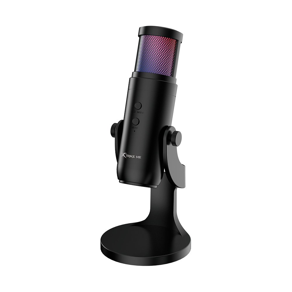 Microfone Gamer Xtrike XMC-03, Condensador, Omnidirecional, Conexão USB, Iluminação RGB, Preto - XMC-03 - view 5