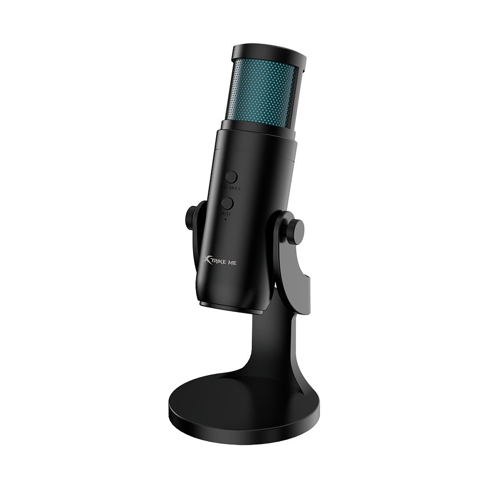 Microfone Gamer Xtrike XMC-03, Condensador, Omnidirecional, Conexão USB, Iluminação RGB, Preto - XMC-03 - view 4