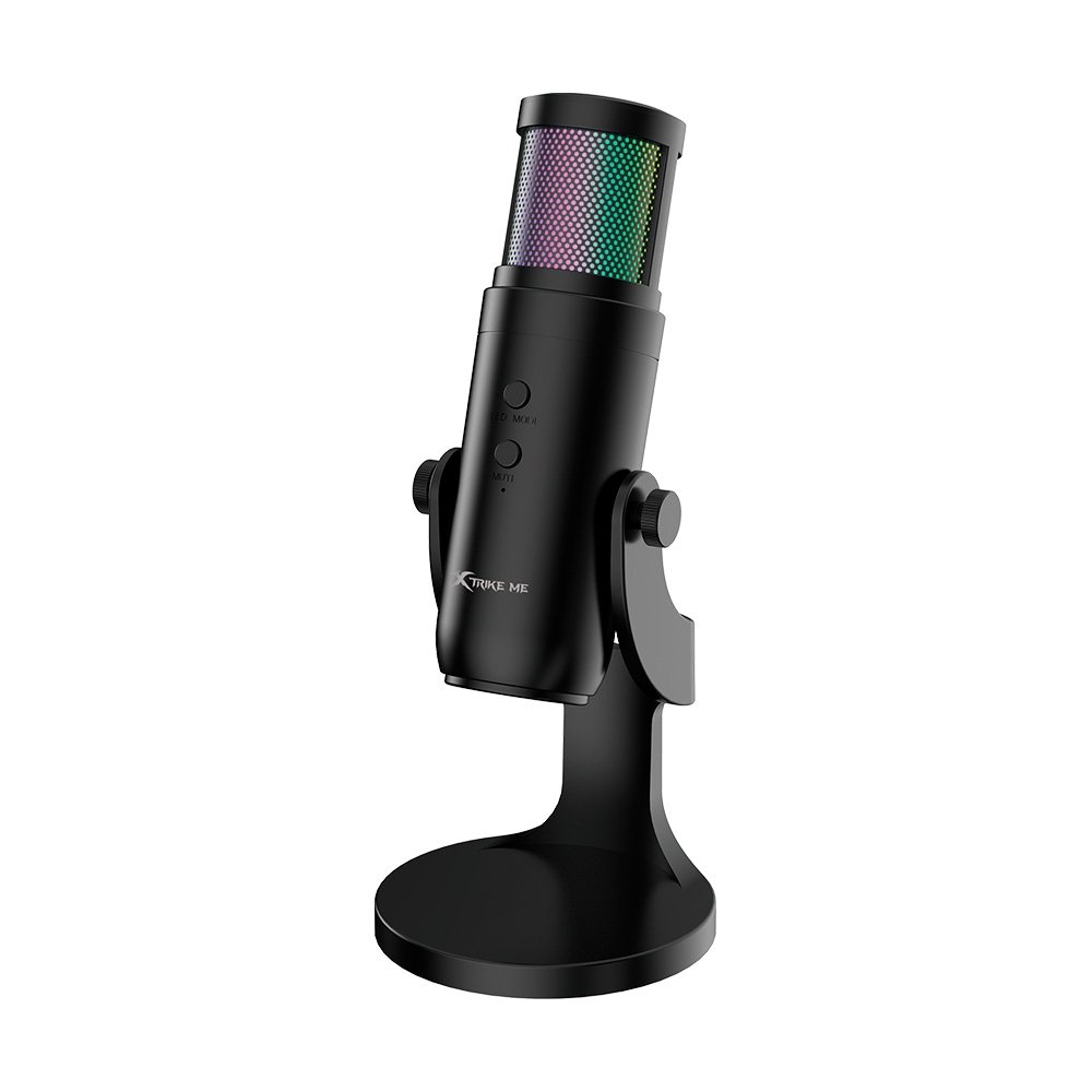 Microfone Gamer Xtrike XMC-03, Condensador, Omnidirecional, Conexão USB, Iluminação RGB, Preto - XMC-03 - view 3