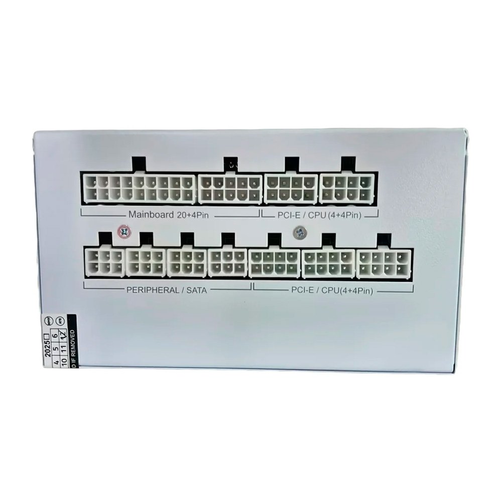 Fonte Duex Pulse Pro, 800W, 80 Plus Gold, Full Modular, PFC Ativo, Branco - DXFOPRO800WGW - view 3