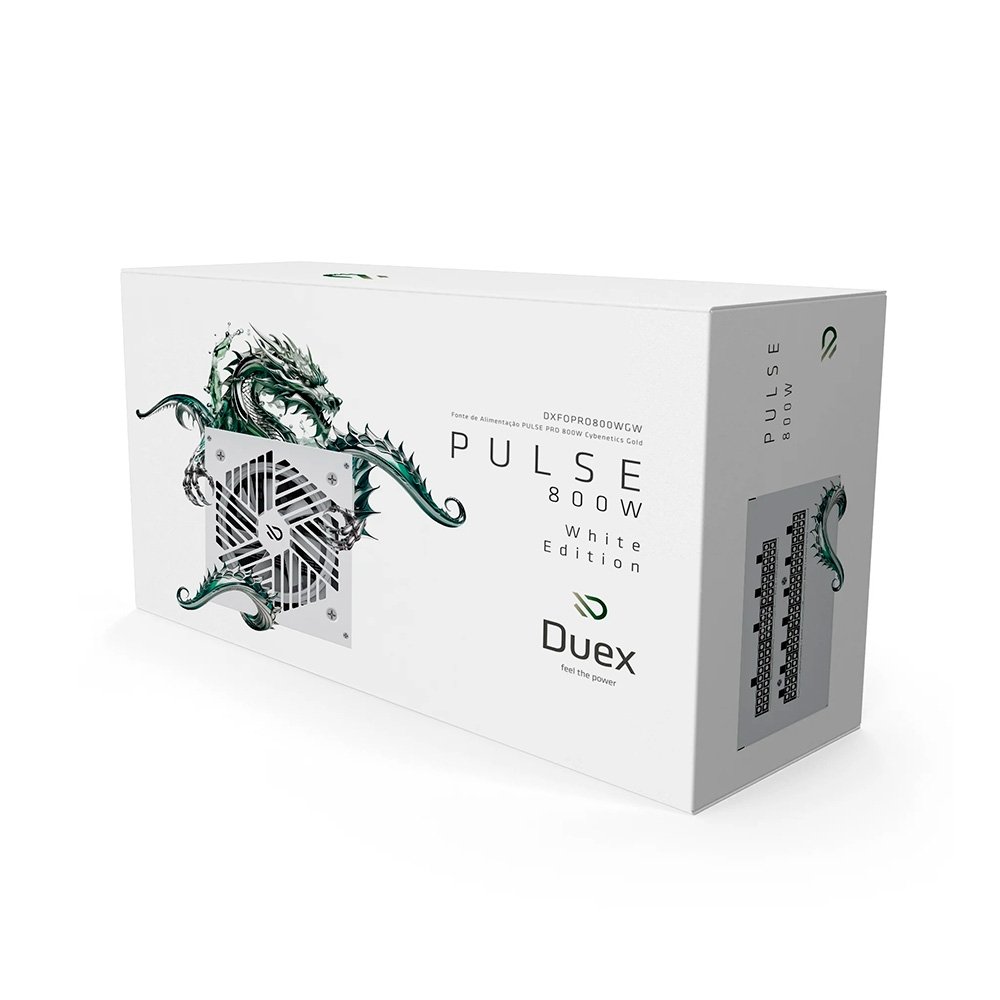 Fonte Duex Pulse Pro, 800W, 80 Plus Gold, Full Modular, PFC Ativo, Branco - DXFOPRO800WGW - view 6
