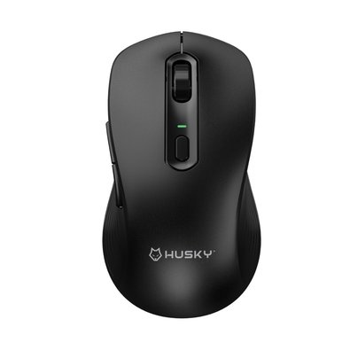 Mouse Office Husky Optima 300, Click Silencioso, Multiconexão (2x BT + 2.4Ghz com Receptor USB), 5 Botões, 1600 DPI - HMO300
