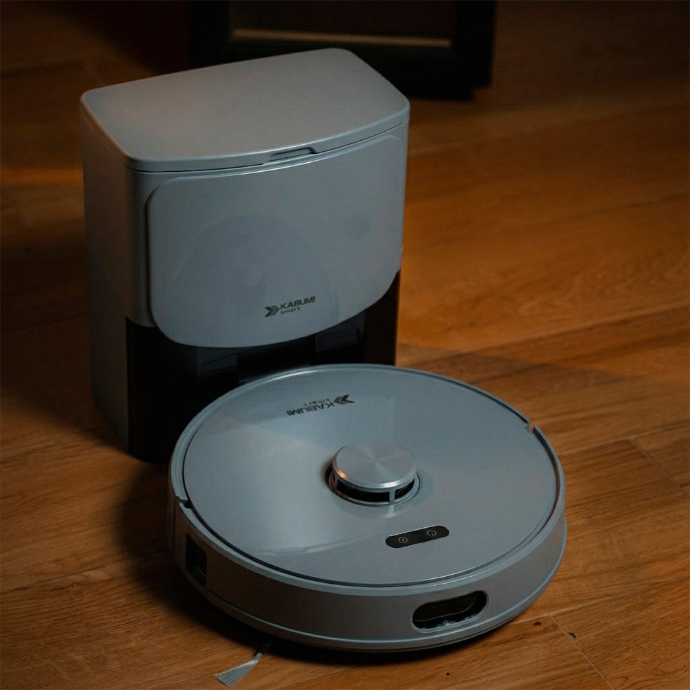Robô Aspirador de Pó e Passa Pano Balão.info Smart K1100, Mapeia, MOP rotativo, Autolimpante, 10000PA, APP, 220V, Cor Inox/Cinza - KSAR110020CZ - view 8