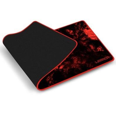 Mousepad Gamer Warrior Sem Costura 700x300mm Preto e Vermelho - AC301