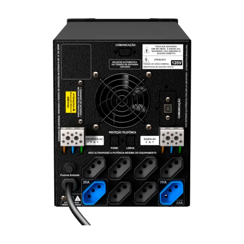 Nobreak NHS Premium Senoidal, 3200VA, 3 Baterias de 17/18Ah, Saída 120V, USB, Preto - 91.C0.032400 - view 3