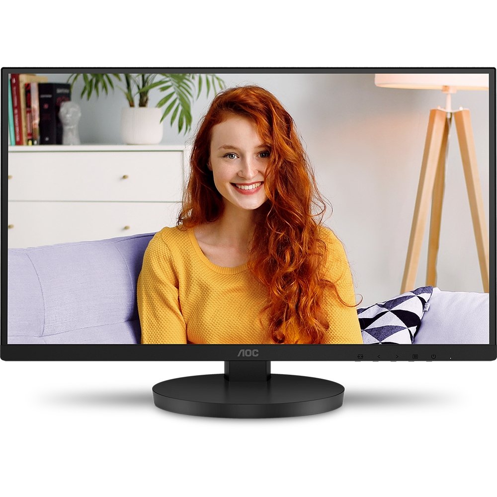 Imagem 8 de 15 do produto Monitor AOC 22", Full HD, 75Hz, VA, HDMI e VGA, Ângulo Ajustável, Altura Ajustável, Preto - 22B3HMF