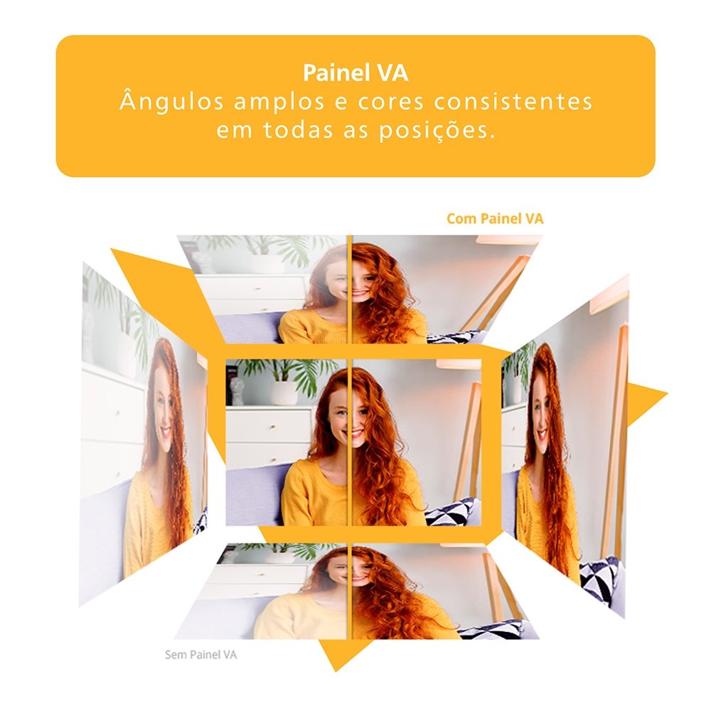 Imagem 5 de 15 do produto Monitor AOC 22", Full HD, 75Hz, VA, HDMI e VGA, Ângulo Ajustável, Altura Ajustável, Preto - 22B3HMF