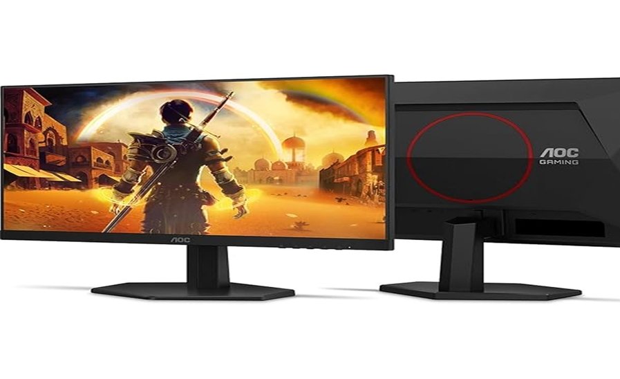 Monitor Gamer AOC 23.8", Full HD, 200Hz, 0.3ms, IPS, G-Sync, HDR, Ângulo Ajustável, Preto - 24G42HE - view 2