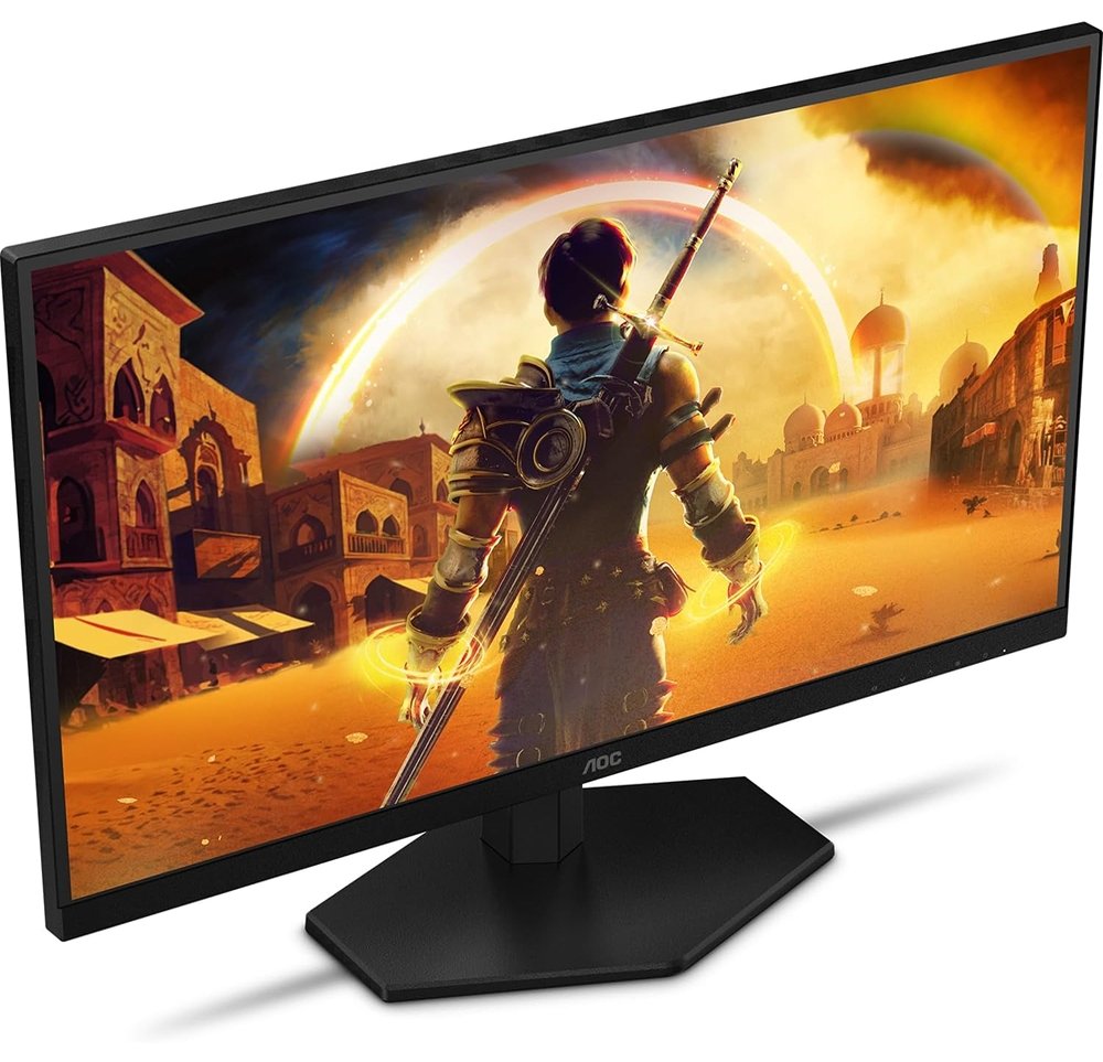 Monitor Gamer AOC 27, Full HD, 200Hz, 0.3ms, IPS, G-Sync, HDR, Ângulo Ajustável, Preto - 27G42HE - view 2