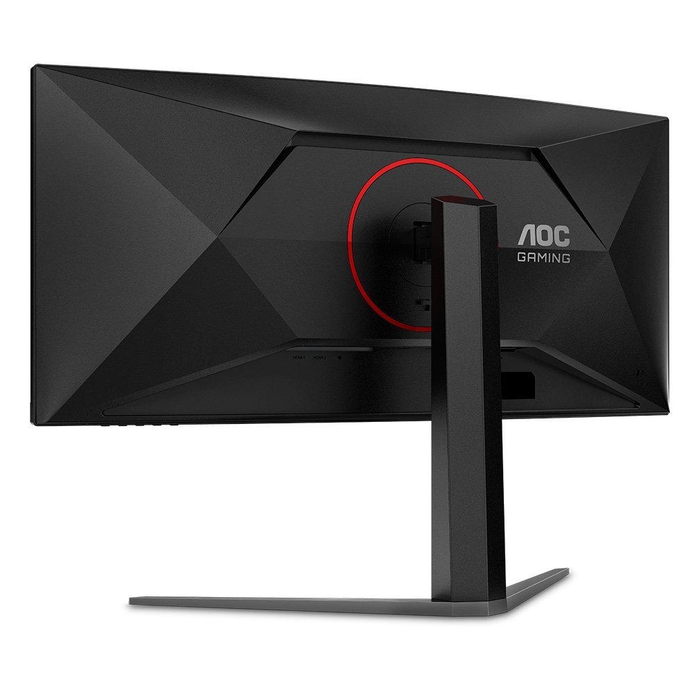 "Monitor Gamer Curvo AOC Agon 34"", Ultrawide, WQHD, 180Hz, 0.5ms, Fast VA, Adaptive-Sync, Altura Ajustável, Preto - U34G4C" - view 7