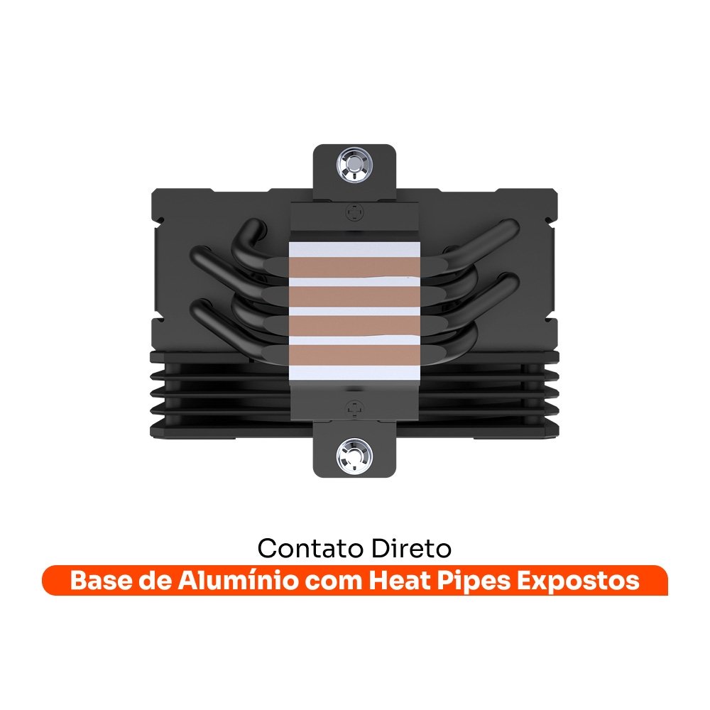Imagem 5 de 7 do produto Air Cooler Gamer Husky Alisius 200, ARGB, AMD/ INTEL, 120mm, 220W - HAC200PT
