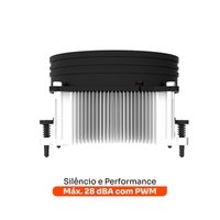 Air Cooler Gamer Husky Alisius 100, ARGB, AMD, 90mm, 95W - HAC100PT