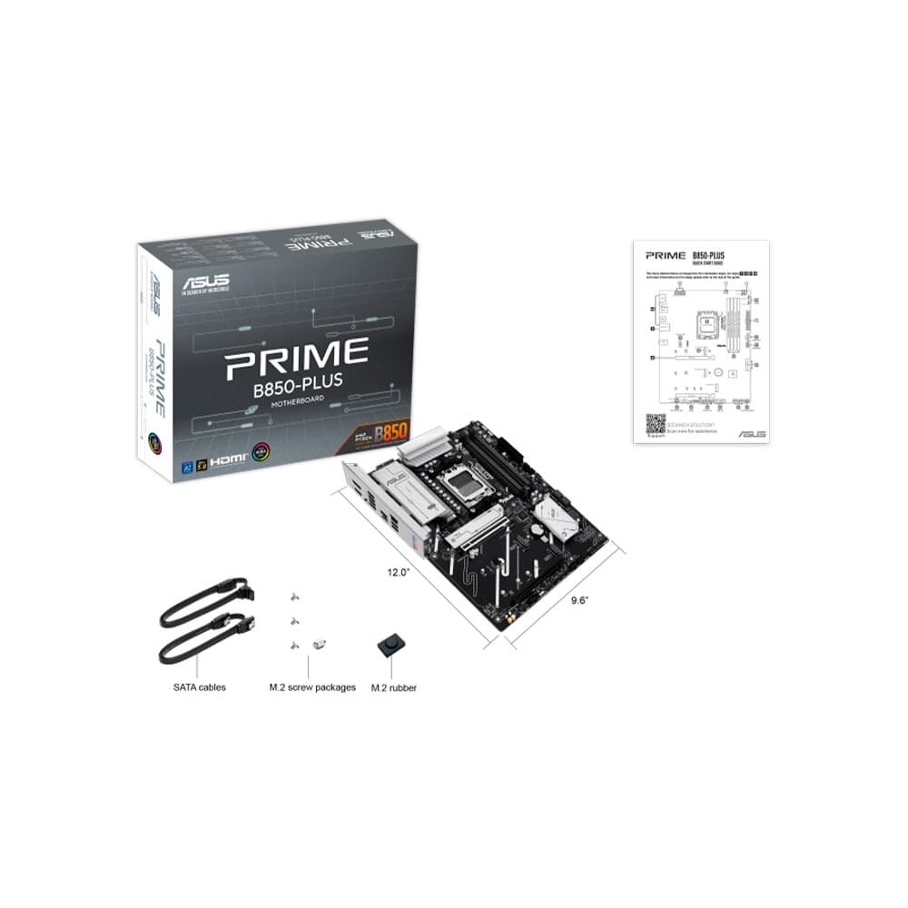 Imagem 5 de 7 do produto Placa Mãe ASUS PRIME B850-PLUS, Chipset B850, AMD AM5, ATX, 4 Slots DDR5, 3 Slots M.2, PCIe 5.0 - 90MB1LC0-M0EAY0