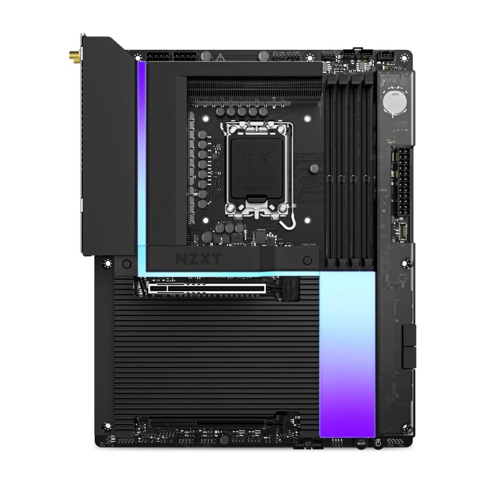 Placa Mãe Gaming NZXT N9 Z890, Intel Z890, LGA 1851, ATX, DDR5, com Wi-Fi e Cover, Preta - N9-Z89XT-B1