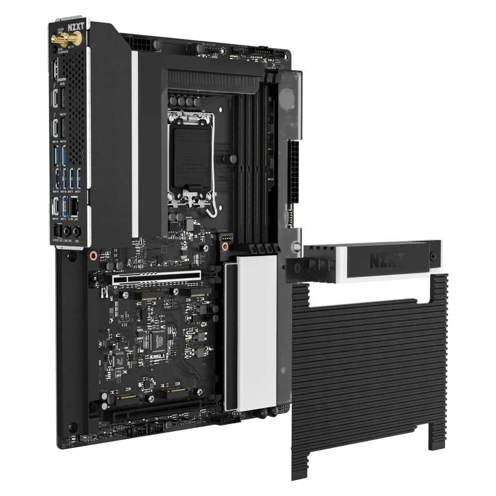Placa-Mãe NZXT N9 Z890, Intel LGA 1851, ATX, DDR5, Wi-Fi 7, Bluetooth, Preta - N9-Z89XT-B1 - view 4