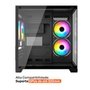 Gabinete Gamer Husky Dome 10, Micro-ATX, Lateral e Frontal em Vidro, Sem Fans, Preto - HGN10PT