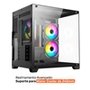 Gabinete Gamer Husky Dome 10, Micro-ATX, Lateral e Frontal em Vidro, Sem Fans, Preto - HGN10PT