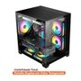Gabinete Gamer Husky Dome 10, Micro-ATX, Lateral e Frontal em Vidro, Sem Fans, Preto - HGN10PT