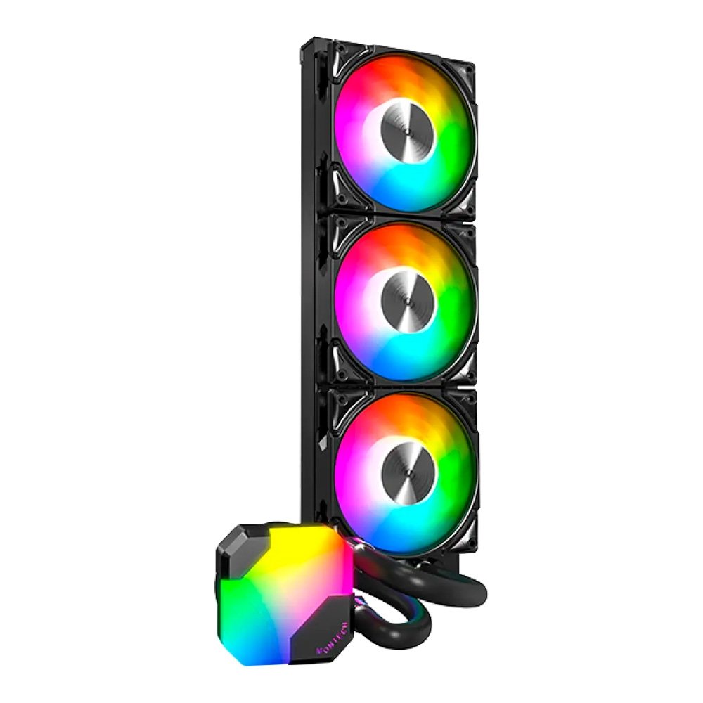 Water Cooler Montech HyperFlow, 360mm, com 3 Fans ARGB, Preto - HyperFlow ARGB 360 (B) Water Cooler Montech HyperFlow, 360mm, com 3 Fans ARGB, Preto - HyperFlow ARGB 360 (B)