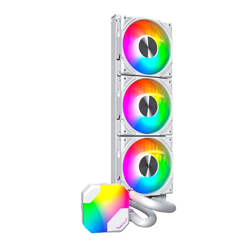 MONTECH Hyper Flow ARGB360 ホワイト Water Cooler Montech HyperFlow 360mm, ARGB, Branco