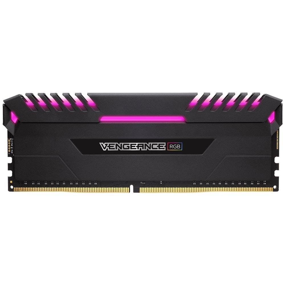 Imagem 5 de 18 do produto Memória Corsair Vengeance LED RGB 16GB (2x8GB) 3200Mhz DDR4 CL16 Black - CMR16GX4M2C3200C16