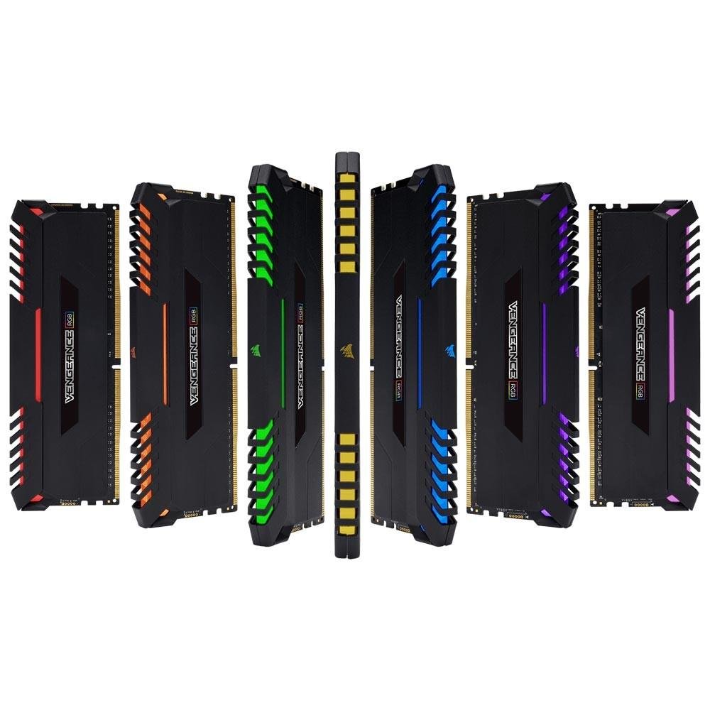 Imagem 10 de 18 do produto Memória Corsair Vengeance LED RGB 16GB (2x8GB) 3200Mhz DDR4 CL16 Black - CMR16GX4M2C3200C16