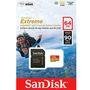Cartão SanDisk Micro SD 64GB Extreme Classe 10 Vel. até 100MB/s a Prova de Água p/ Câmera de Ação 4K e Full HD SDSQXAF-064G-GN6AA