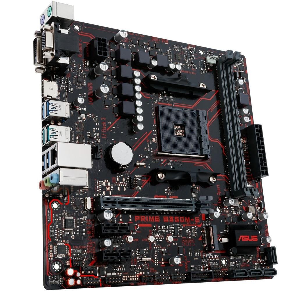 Placa-Mãe Asus Prime B350M-E, AMD AM4, mATX, DDR4