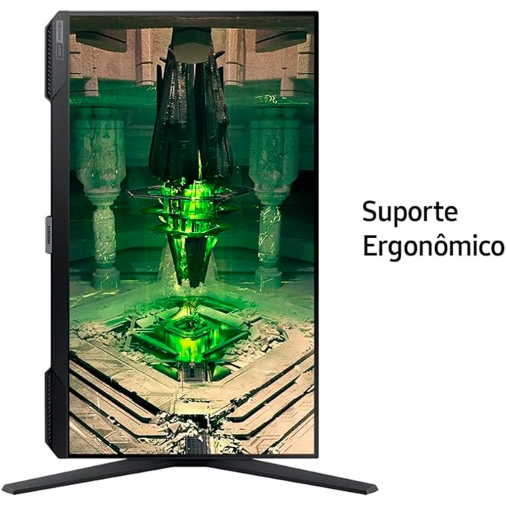 Imagem 4 de 5 do produto Monitor Gamer Samsung Odyssey G40, 27" FHD, 240Hz, 1ms, G-Sync, Ajuste de Altura, Preto - LS27BG400ELMZD